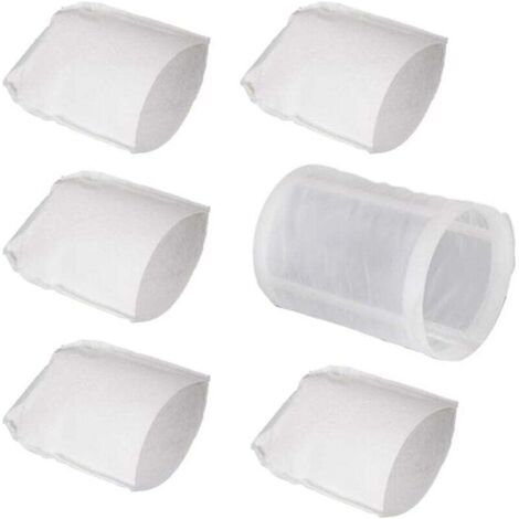 Set di 6 filtri di ricambio per aspirapolvere Makita CL100, codici 443060-3 e 451208-3 (5 filtri + 1 prefiltro)