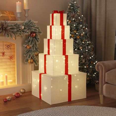 vidaXL Weihnachtsdekoration Geschenkbox 250 LEDs Warmweiß (1/5)