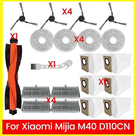 20-teiliges Set inklusive Bürste, Filter, Tuch und Staubbeutel für den Xiaomi Mijia Omni M40 D110CN Staubsauger – Ersatzteile (1/5)