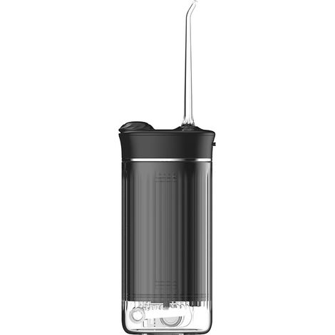 Irrigateur buccal X3A noir portable, pompe à piston IPX7, batterie 1000-1200 mAh, autonomie 50 jours, 222g, réservoir 300ml (1/5)