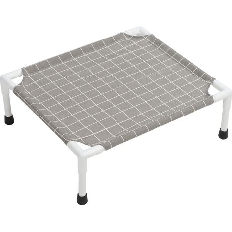 Lit surélevé pour chien robuste et rafraîchissant, amovible, lavable et portable, pour toutes les saisons, motif carré (1/5)