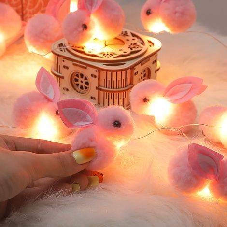 Guirlande Lumineuse Lapin De Pâques - 300 cm - LED - Décoration Intérieure Extérieure Jardin Balcon Fenêtre - 1 pièce (1/5)
