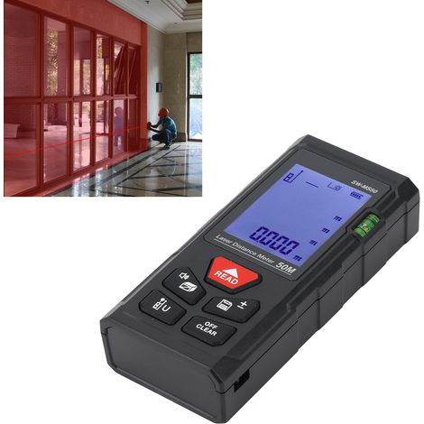 Télémètre laser infrarouge portable, télémètre de haute précision pour la construction SW-MS50 (portée de mesure de 50 m) (1/5)