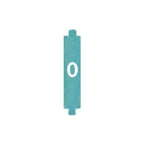 Cavalier de codification BUS vert avec marquage n°0 blanc (Boite de 10) BTICINO 005242