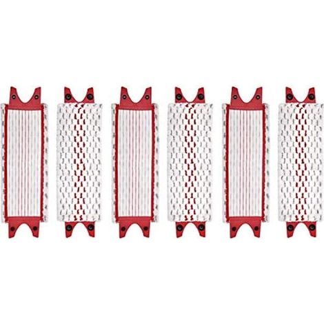 Serbia – Lot de 6 serpillières en microfibre – Lavables en machine – Pour nettoyage sols durs – Compatible avec Vileda UltraMax