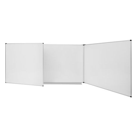 Tableau triptyque blanc émaillé Trio Maya NF 90 x 120 cm Bi-Office (1/5)