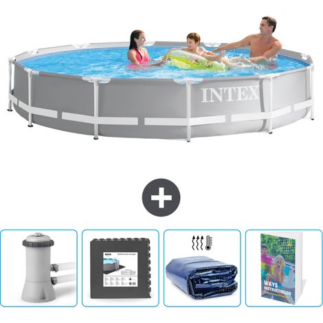 Intex Piscina Prism Frame Rotonda - 366x76 cm - 5-pezzi  SCB121 (1/4)