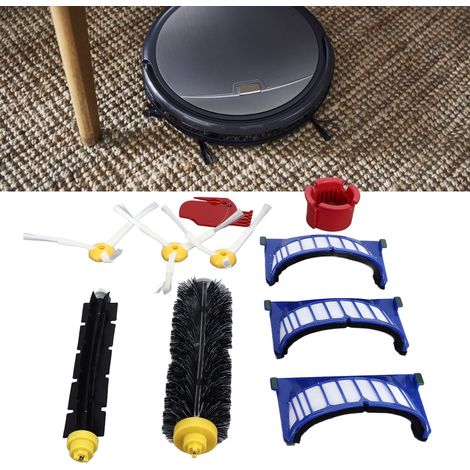 Kit de Nettoyage avec Brosses Latérales et Filtres pour Roomba 600 675 690 670 671 (1/5)