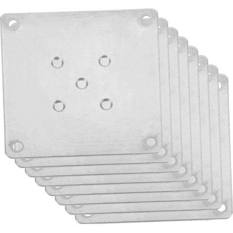 Lot de 8 plaques de fixation plates pour pieds de meubles, supports en (1/5)