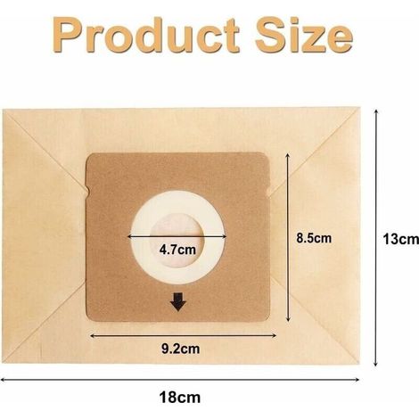 Lot de 15 Sacs de Rechange Compatibles avec Rowenta ZR003901 Compacteo accessimo / City Space / Mini Space Aspirateur.Replacement Sacs RO1717 RO1733 RO1751 (1/5)