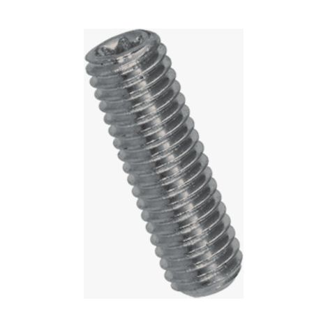 Vis métaux Sans tête T6 Bout cuvette M3X4 Acier zingué - 100 pièces (1/3)