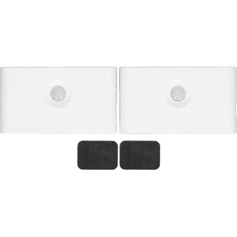 Set mit 2 intelligenten LED-Nachtlichtern mit Bewegungssensor, USB-Ladefunktion und Magnet für das Schlafzimmer.