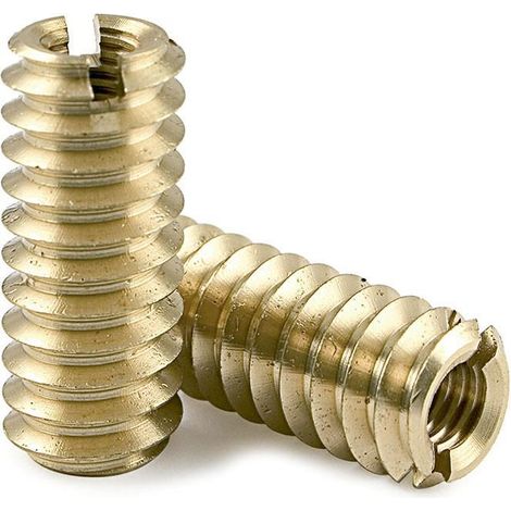 HERRAJES ALK tuerca nº2 sin cabeza d14 m8-35 laton , RASTER XL Tuerca embutir M8-35Material: latónAcabado: naturalTuerca especial para patas de m