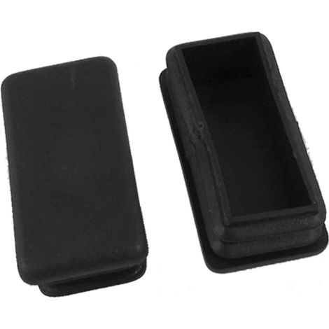 Chasia Foot Caps Rectangular Leg Pad Table Furniture Protection Tube Insert Plastic 50 mm x 20 mm (1/3)