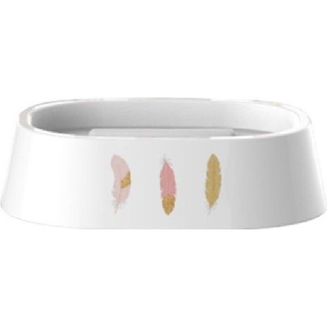 Trade Shop - PORTASAPONE FOLLOWING BIANCO BATHROOM MIT PIUM IN PLASTIC 13.2CM 69801 - (1/2)