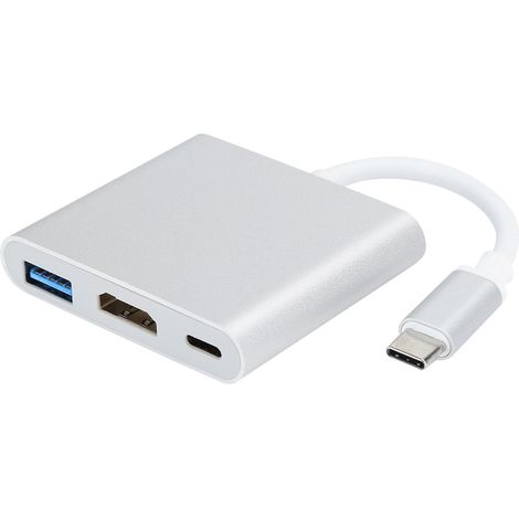 Hub USB 3.1 multifonctionnel 3 en 1 vers adaptateur USB 3.0 4K et câble HDMI pour OS X (1/5)