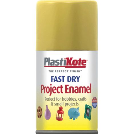 PlastiKote Fast Dry Enamel Aerosol Spray in Gold Leaf, 100ml (PKT110S) (1/2)