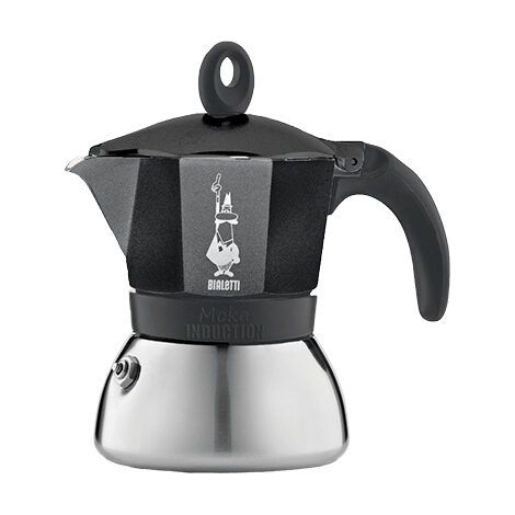 Bialetti Moka Induktion 1,4 L Nero, Argento