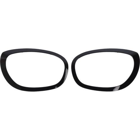 1 paire d'anneaux de garniture de phare 51138739351, lunette noire de remplacement pour Cooper F60 Countryman 2017 à 2021 (1/5)