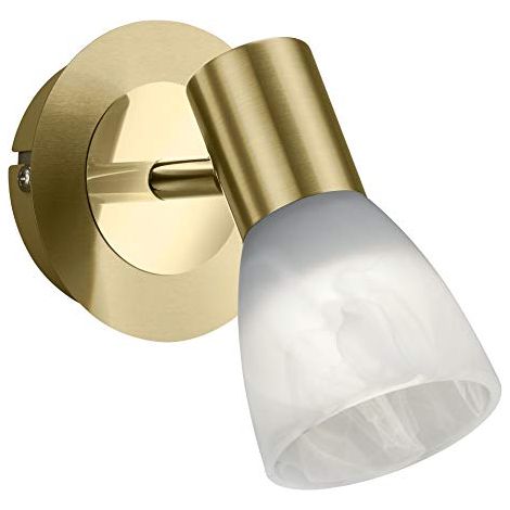 Trio 871010108 Levisto Faretto LED, 6 W, Ottone, 14.5 cm (1/4)