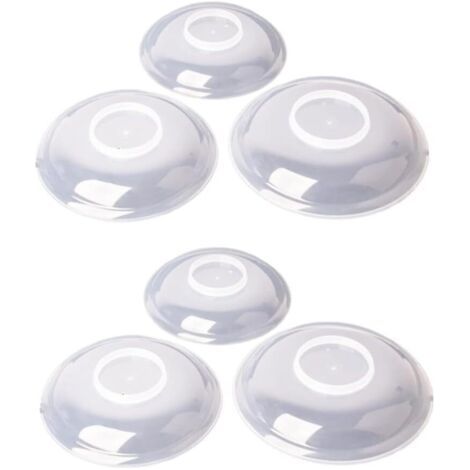 Couvercle alimentaire micro-ondes, couverture alimentaire micro-ondes résistante à la chaleur Affaire alimentaire Plat Couvercle Guard Splash 6pcs (1/5)