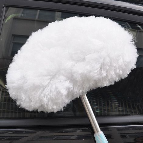 Balai de Lavage Voiture à Poils Doux avec Manche Télescopique en Acier Inoxydable et Poignée Ergonomique (1/5)