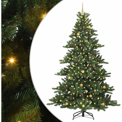 Sapin de Noël Artificiel à Branches Articulées Vert 240 cm vidaXL (1/5)