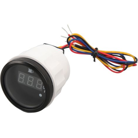 Jauge de niveau de carburant numérique 52mm DC 9-32V, cadran noir avec couvercle noir, pour camping-cars, yachts et bateaux de pêche. (1/5)