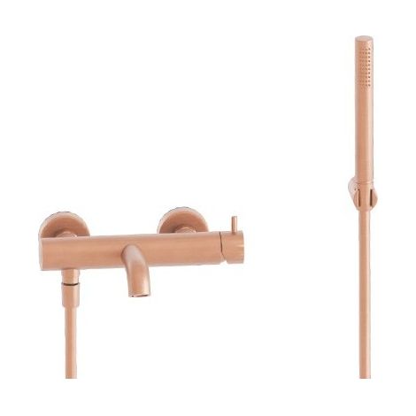 Mitigeur bain douche Or rose brossé TRIVERDE - CRISTINA ONDYNA TV18034P (1/2)