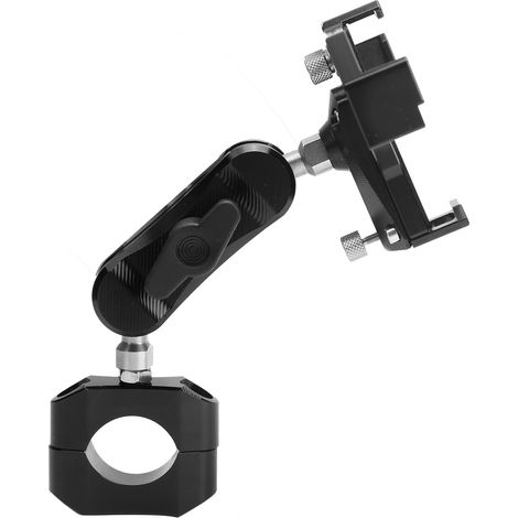 Universelle Motorrad-Handyhalterung für 22-mm-Lenker, 360° drehbare Handyhalterung (1/5)