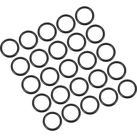 13mm x 10mm x 1,5mm Nitrile Caoutchouc Joints toriques x 25 Pièces Rondes Joint Rondelle pour Robinet Plomberie Réparation Étanchéité Connexion Noir (1/5)