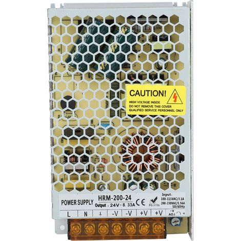 Alimentation Électrique 24 V 8 33 A 200 W PWM - Source de Tension Continue pour Équipements Intérieurs - 1 Pièce (1/5)
