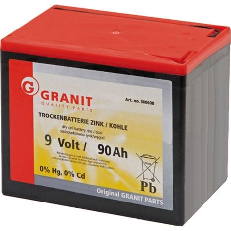 Trockenbatterie 9 V/90 Ah 18,5 cm x 12,5 cm x 16,0 cm, NEU