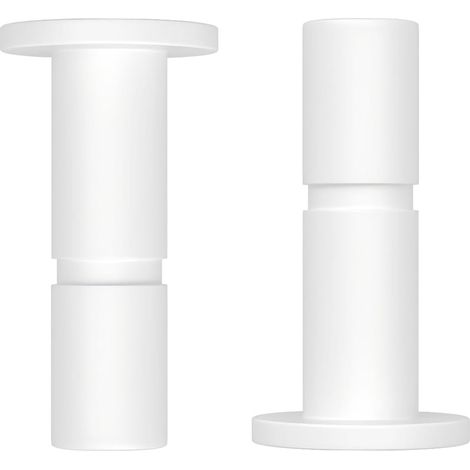 2 Pièces 3/8" Bouchon D'extrémité en Plastique, RO Raccord de Tuyau en Plastique, Bouchon de Tube RO pour Filtre à Eau Osmose Inverse (1/5)