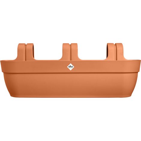 Elho Vibia Campana Easy Hanger XXL 70 - Marron - L 69 x B 23.7 x H 27 cm - Balcon - 100% recyclé (1/2)