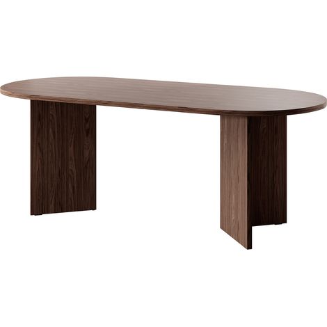 Selsey OVO - Tisch Essstisch oval, Holzoptik Nussbaum Wisconsin, 204 x 90 cm (1/5)