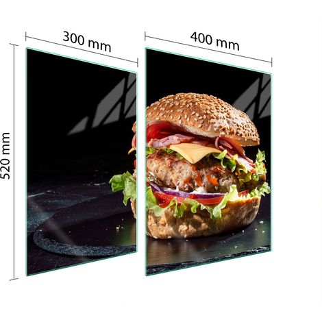 GLASSCHUTZPLATTE FÜR HERD 70x52 HAMBURGER (1/5)