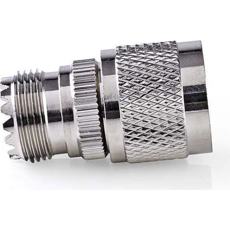 Adaptador antena Nedis csgp42942me recto 75 Ohm metal