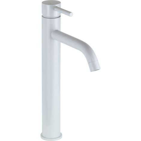 Miscelatore lavabo canna alta in colore bianco opaco Pollini Jessy MXLHMCMMCBO Bianco opaco (1/5)