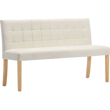 Panca panca 140 cm velluto panna 020010741