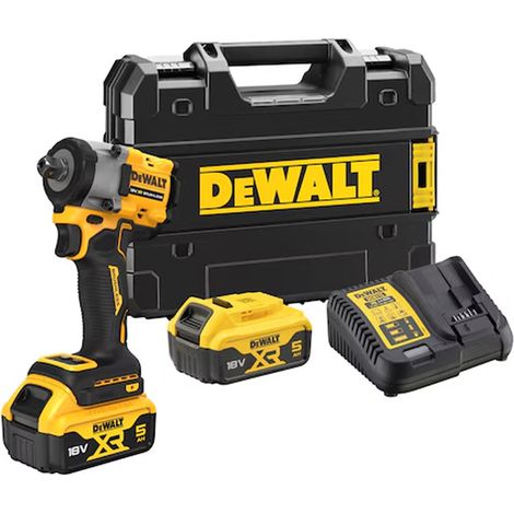 Dewalt – Boulonneuse à chocs 1/2'' XR 18V Brushless – Couple 406 Nm, 2 batteries 5.0Ah, 4 modes, ultra-compacte – DCF922P2TQW