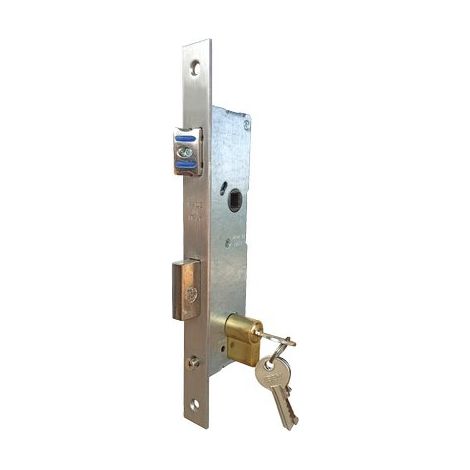 SERRATURA MONTANTE INFILARE 2505 IBFM  B.Q ZINC F.MM 22 C.SAG M1+SCR+Q8 E.MM 25