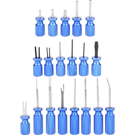 Kit d'outils universel pour voiture (19 pièces) pour le retrait des connecteurs de borniers électriques (1/5)