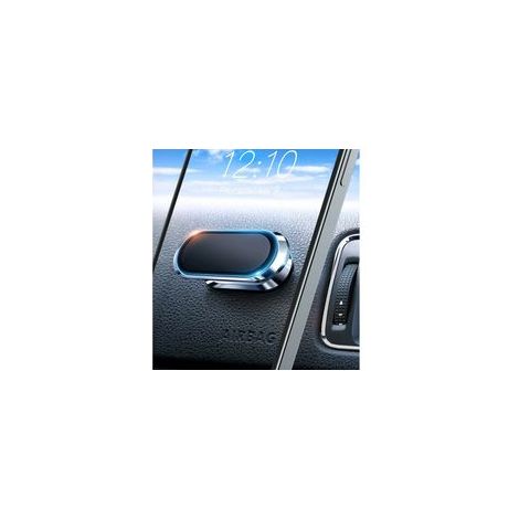 Support téléphone voiture magnétique, 8 aimants N52, rotation 360°, argent, Fonepro – (1/5)