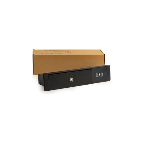 Link Multipresa Da Tavolo Estraibile Nera 6 Prese USB