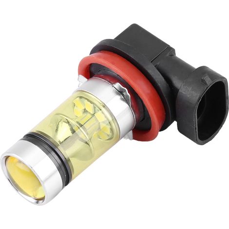 2 ampoules LED 100W super lumineuses pour phares antibrouillard auto, lumière jaune, conversion facile (1/5)