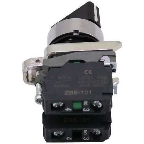 Includes XB4-BD33 three-position rotary head, two normally open rotary push button switch, mounting diameter 22mm ZBE (1/3)