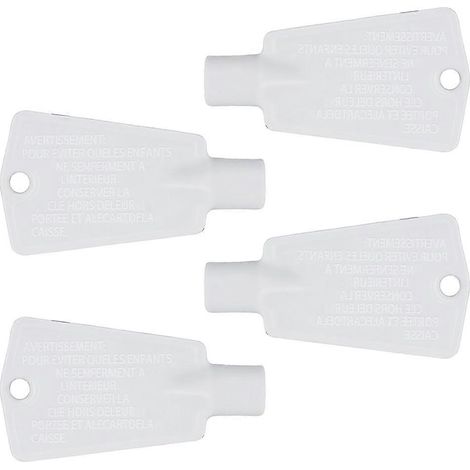 Clé de porte de réfrigérateur/congélateur 297147700 pour réfrigérateurs/congélateurs Frigidaire, KenMore et Electrolux (pièce détachée) - JBMEDIA (1/4)