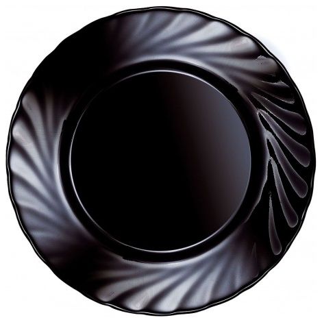 PLATO POSTRE 19.5 TRIANON BLACK NR LUM - ADI