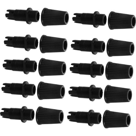 Presse-étoupe en Plastique Noir 200 Pièces, Serrage-câble Résistant à L’usure, Maintien Stable, Accessoires pour Éclairage Suspendu Soi-même (1/5)